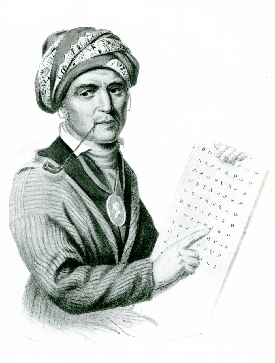 Se Quo Yah (Sequoyah), inventeur de l