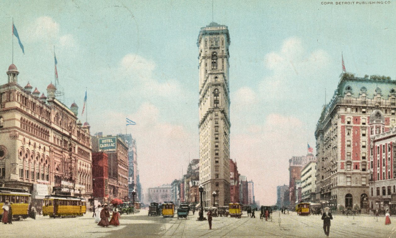 Times Square, New York, vers 1910 - American School