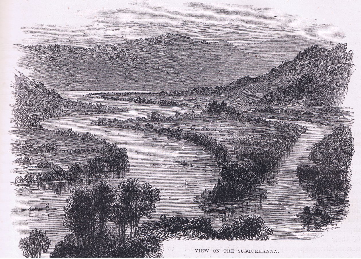 Vue de la Susquehanna, illustration de Cassell