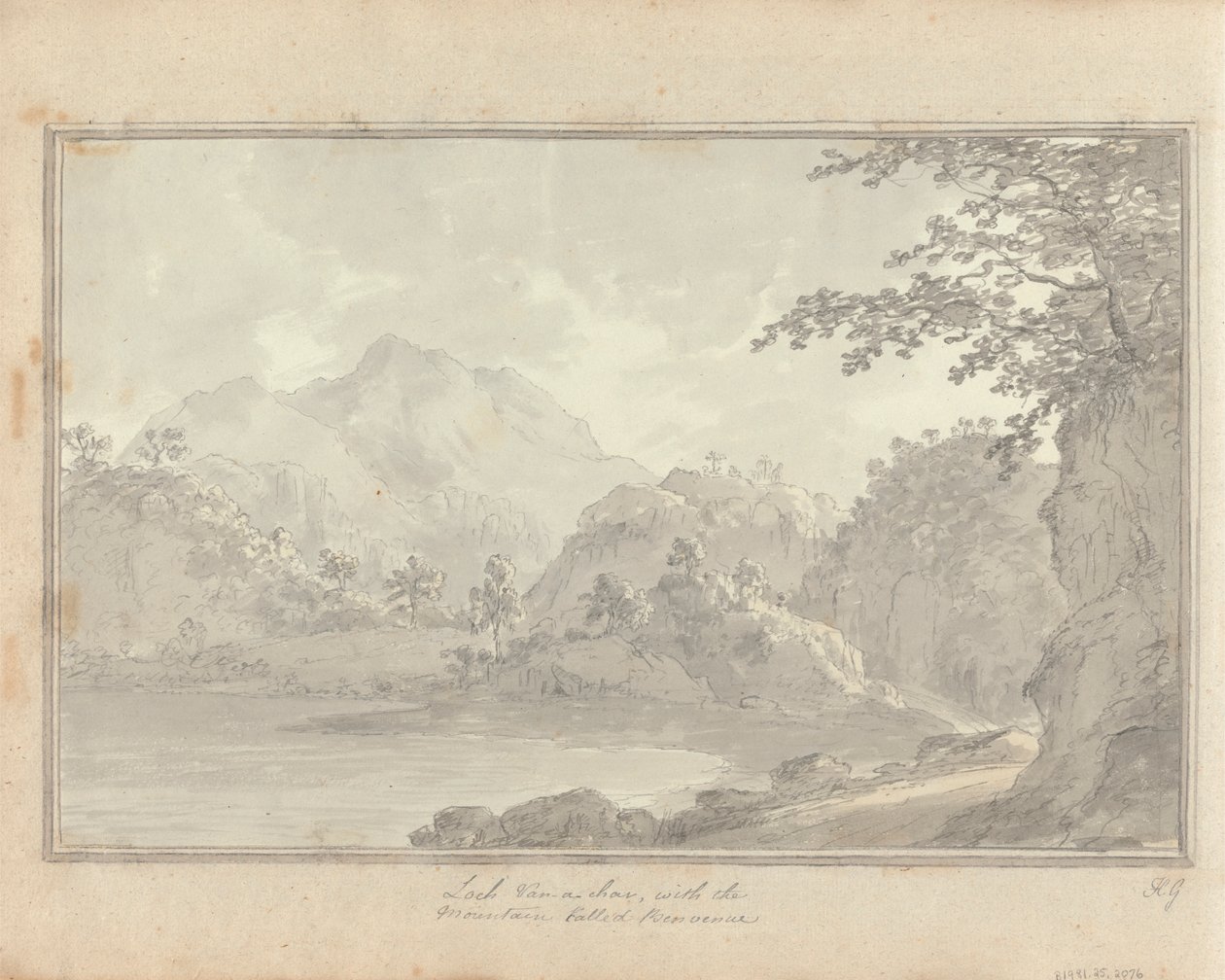 Tour en Écosse; Loch van-a-char, avec la montagne appelée Benvenue - Amos Green