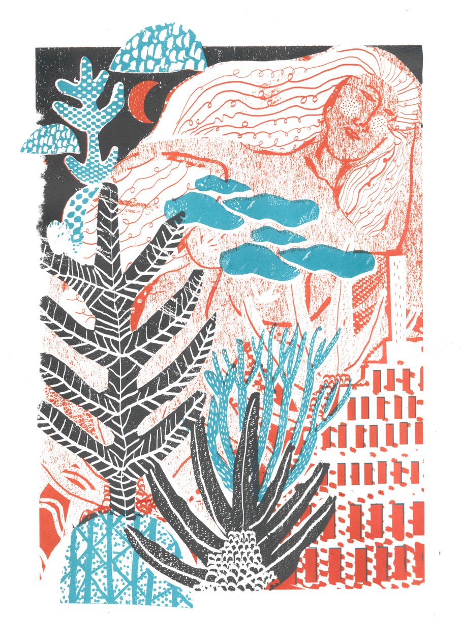Nous construisons, 2015 (sérigraphie) - Amy Louise Evans