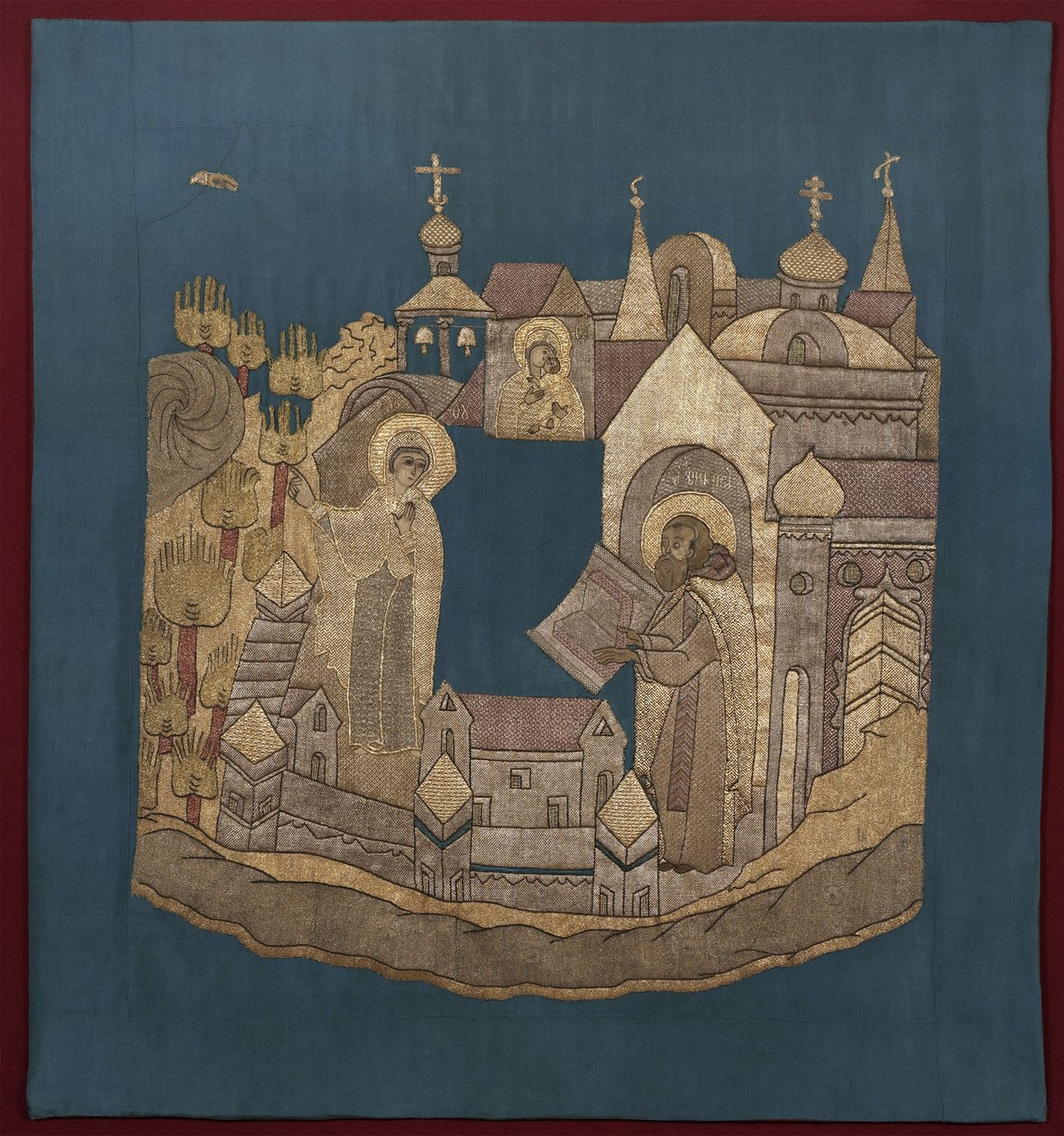 Apparition de la Mère de Dieu à Saint Cyrille de Belozersk au monastère Simonov Podea - Ancient Russian Art