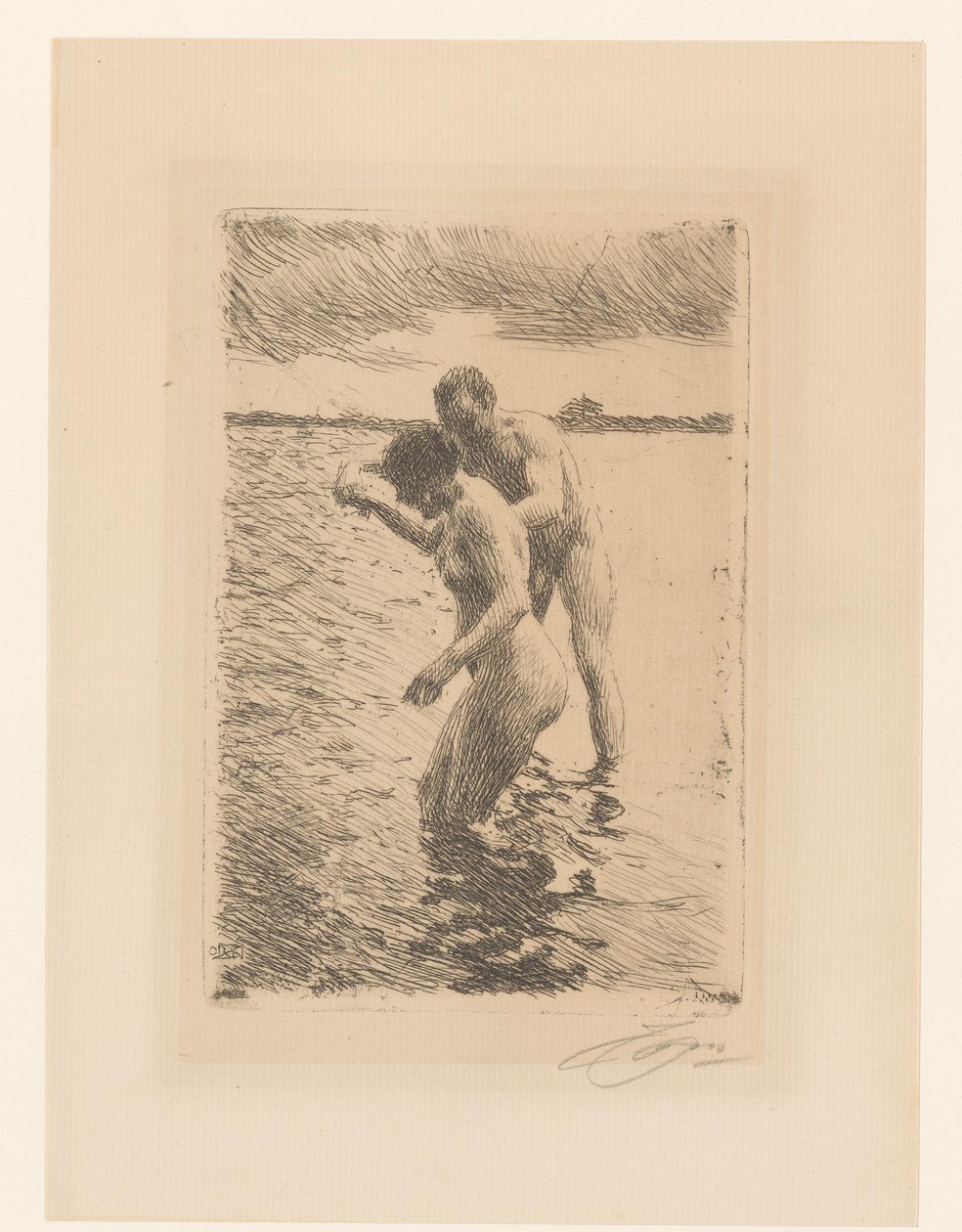 Le Pilote - Anders Leonard Zorn (signed by artist)