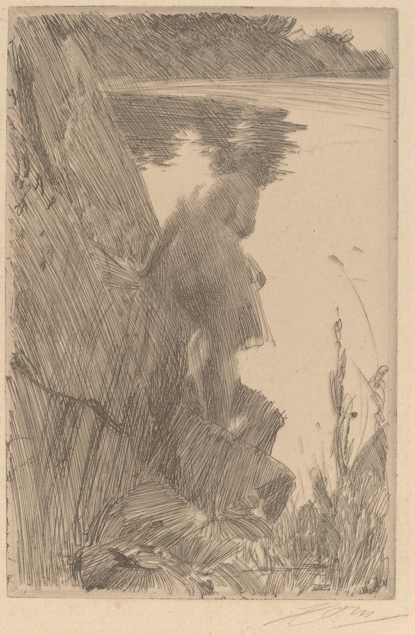 Baigneuse de Dos, 1896 - Anders Leonard Zorn