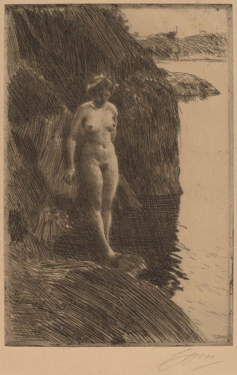 Précipice, 1909 - Anders Leonard Zorn