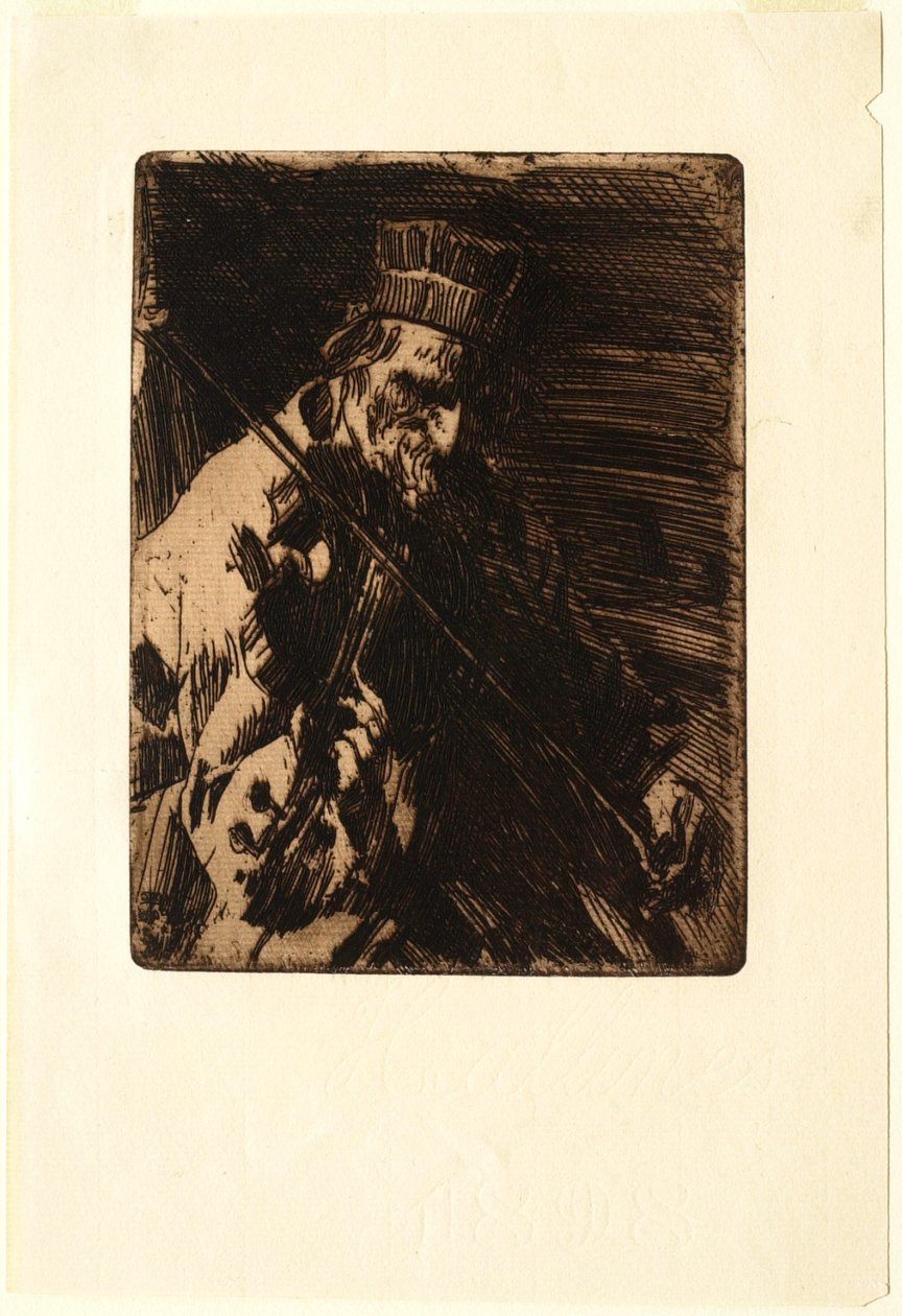 Violoniste de village - Anders Leonard Zorn