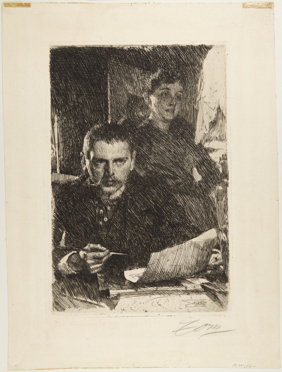 Zorn et son épouse - Anders Leonard Zorn