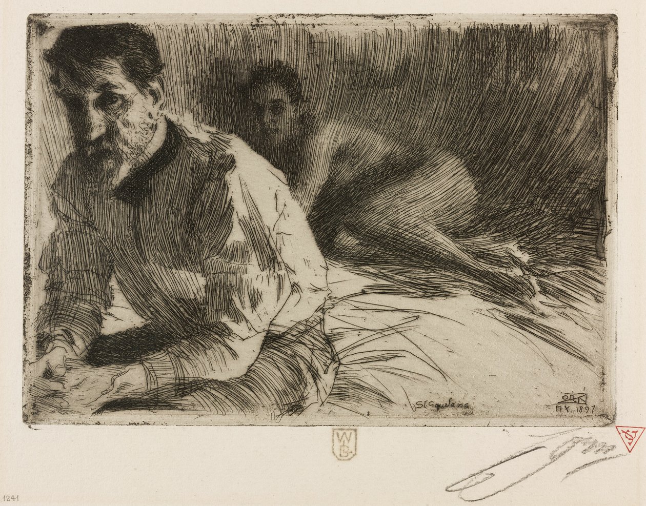 Augustus Saint Gaudens II (Saint Gaudens et son modèle) - Anders Leonard Zorn