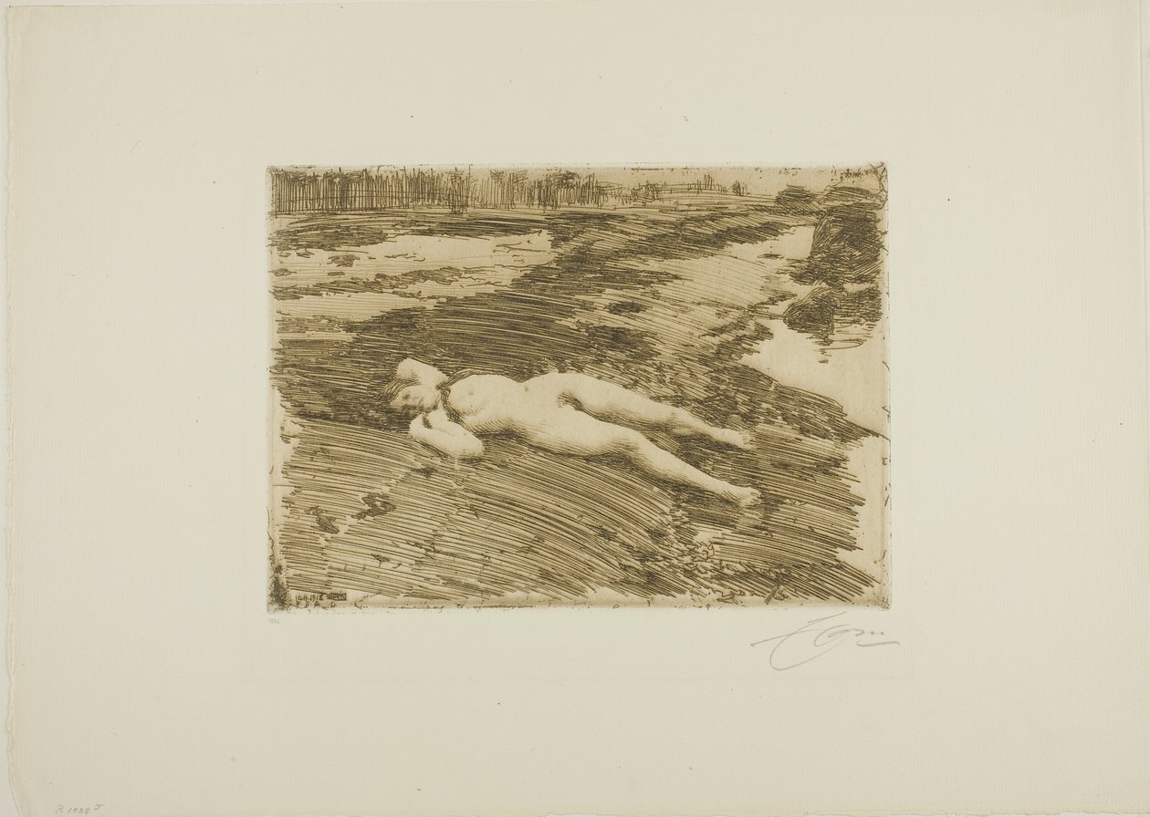 Sur le sable - Anders Leonard Zorn