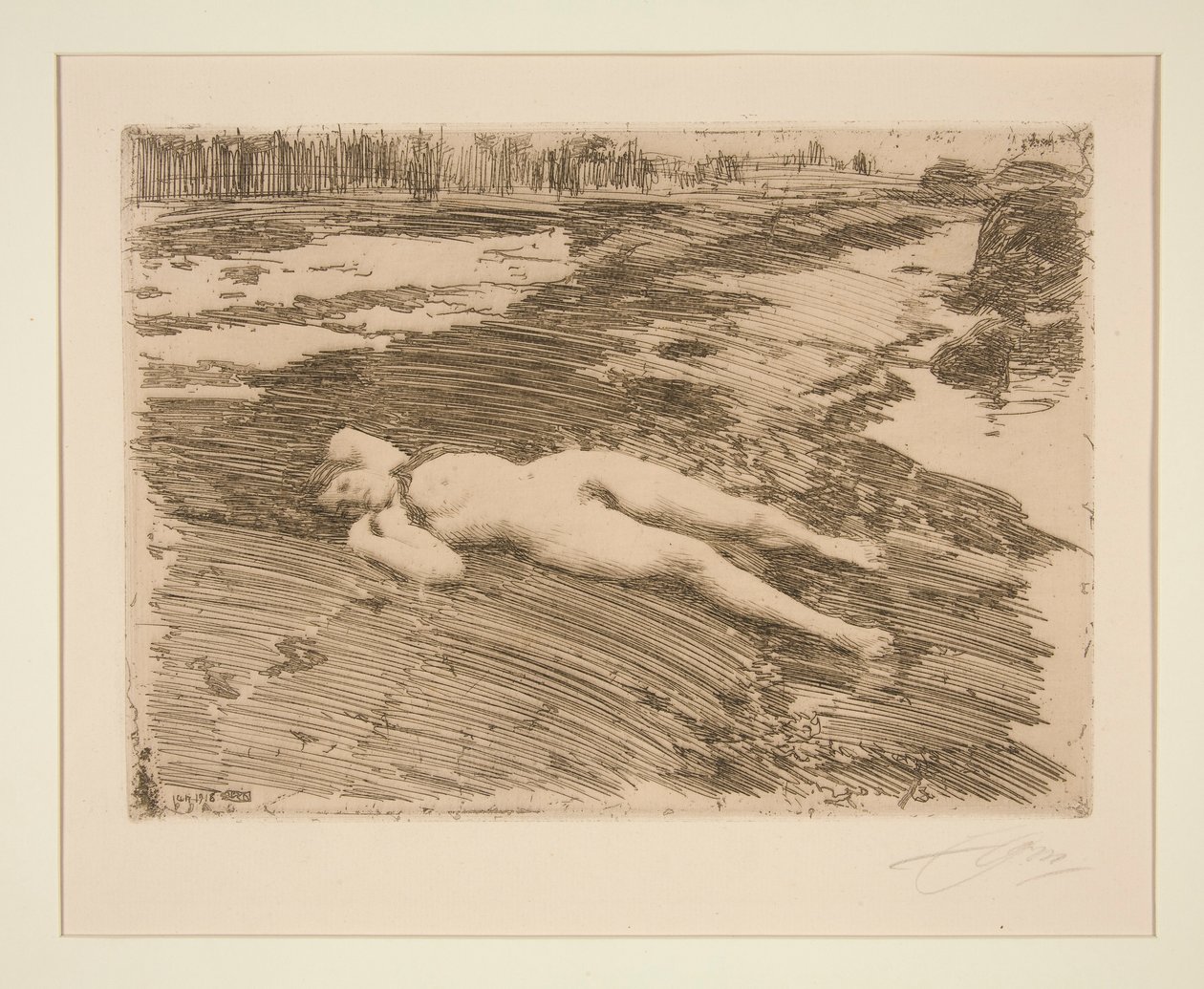 Sur le sable - Anders Leonard Zorn