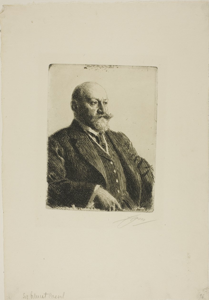 Sir Ernest Cassel - Anders Leonard Zorn
