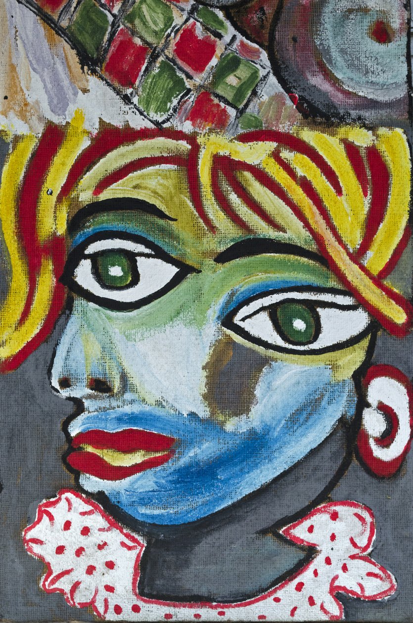OUTRAGE TO PICASSO, 2012 (acrylique sur toile de jute tendue sur un cadre en bois) - Ando Gilardi