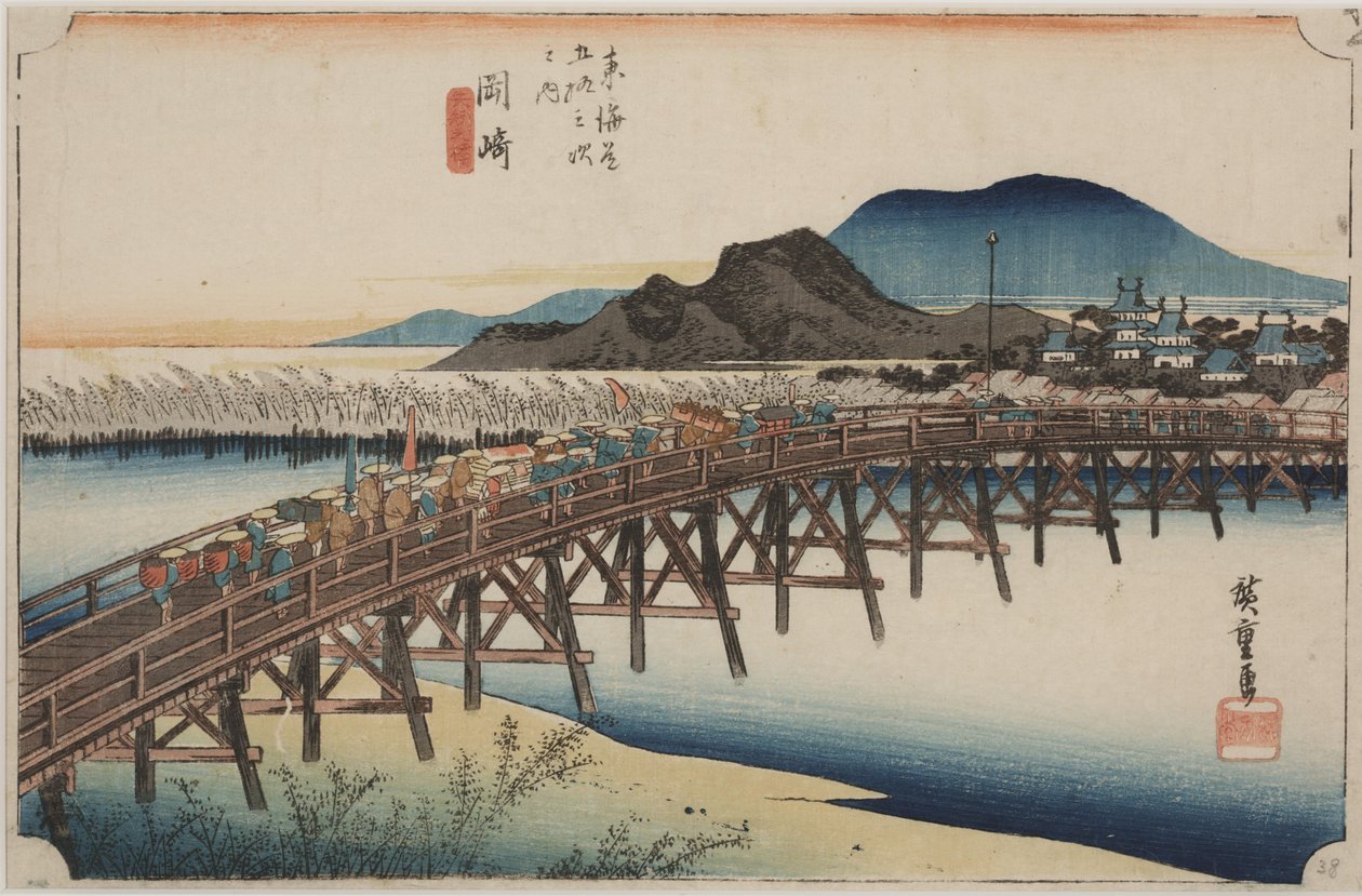 Pont de Yahagi - Ando or Utagawa Hiroshige