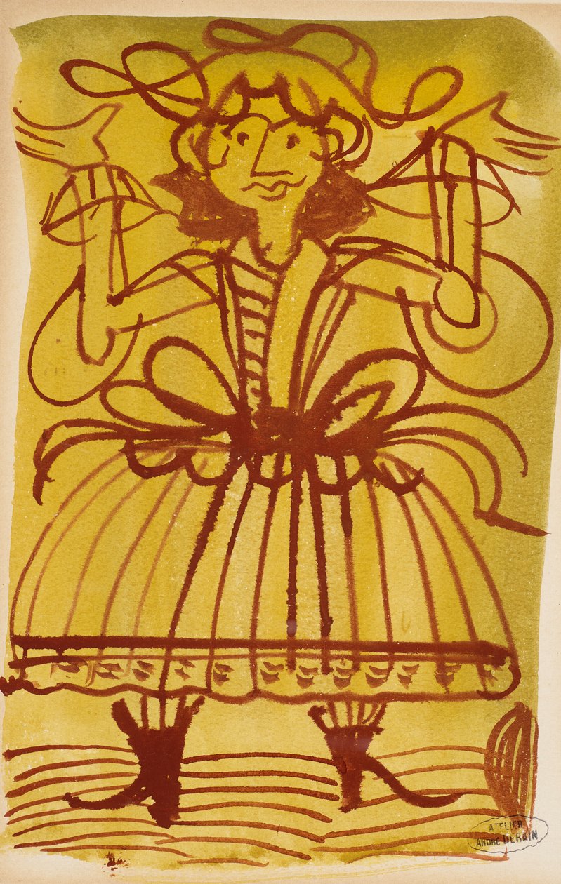 Personnage bras levés - Andre Derain