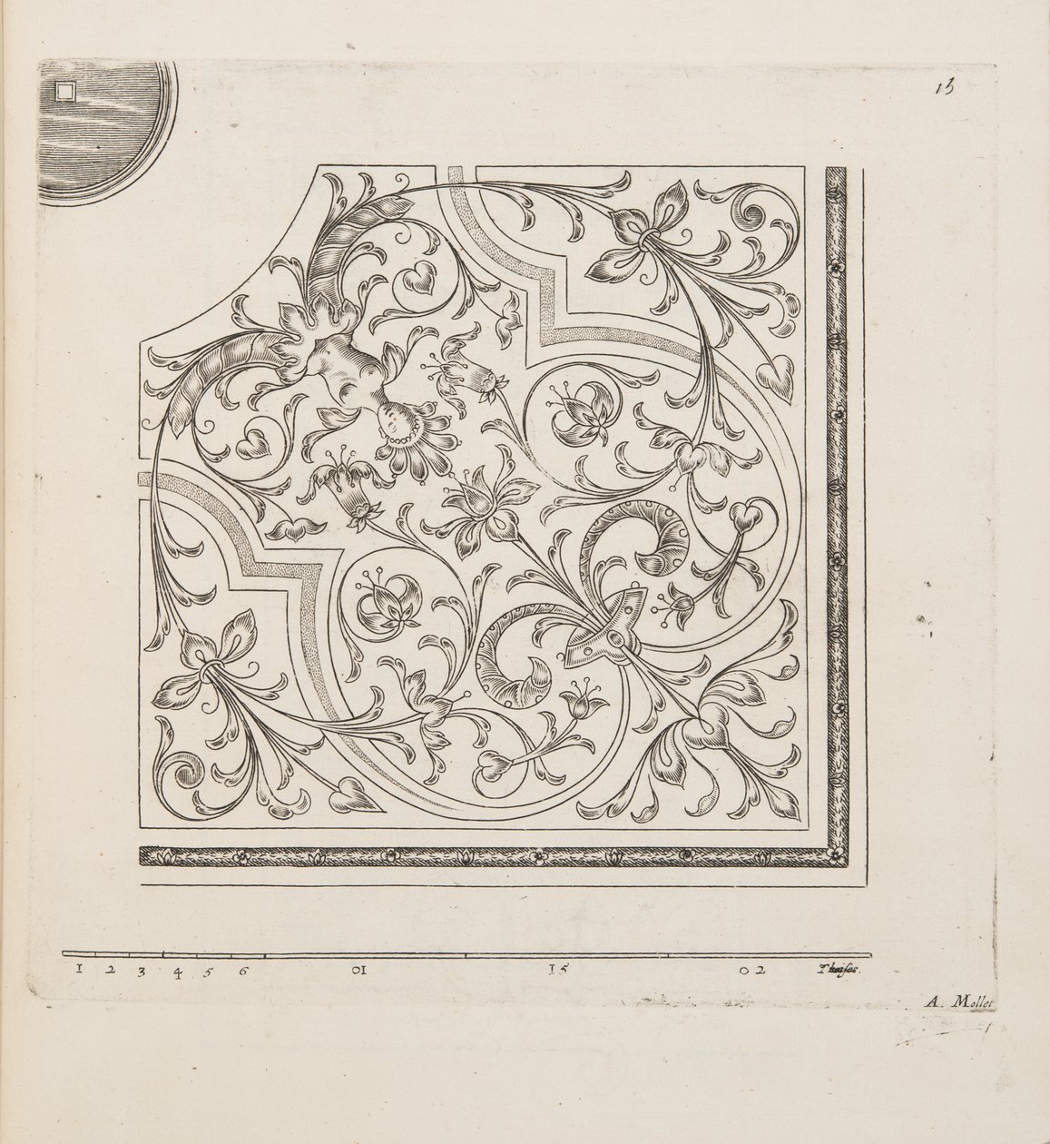Conception pour Parterre, de Théâtre des Plans et Jardinages, pub.1652 - André Mollet