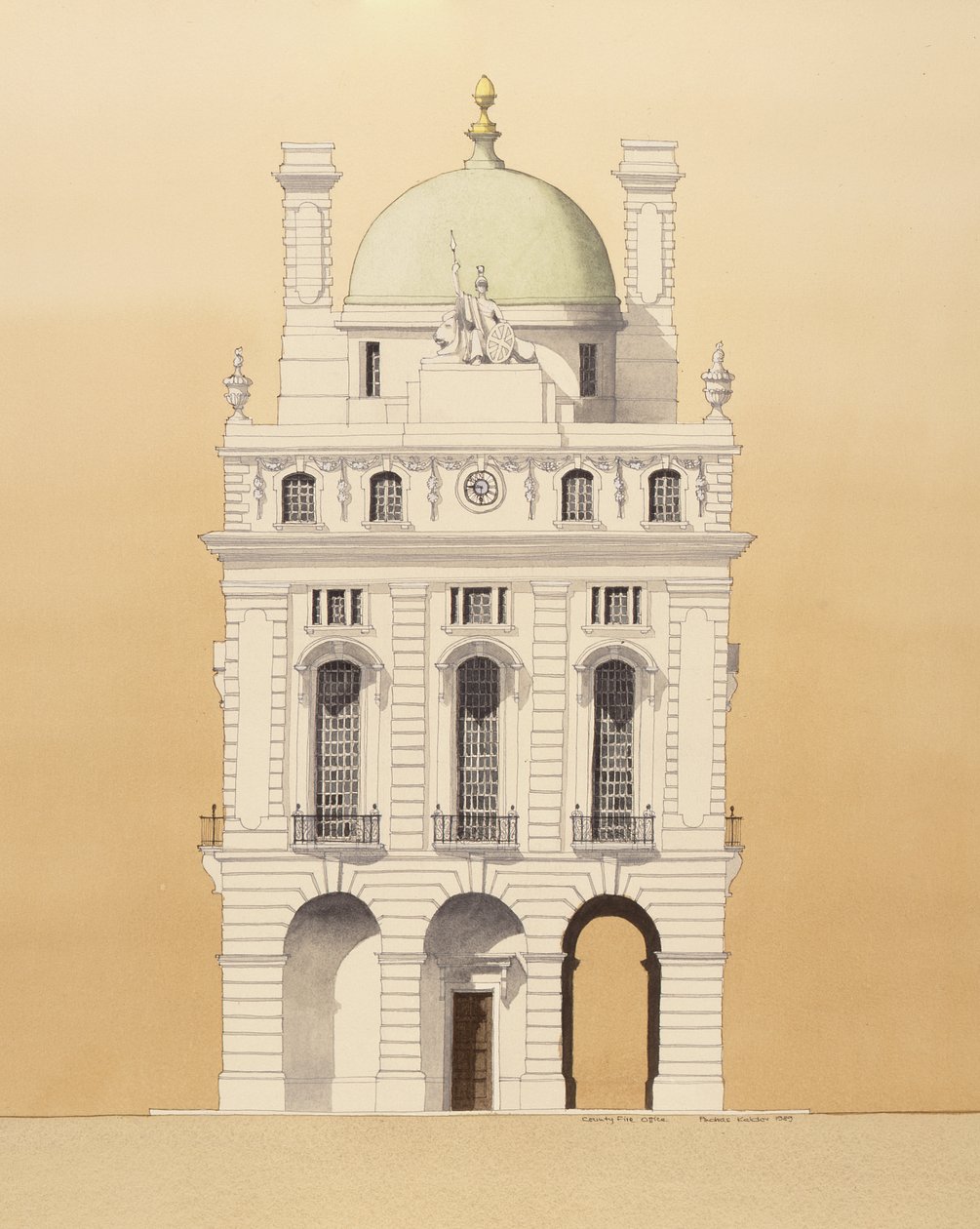 County Fire Office, Picadilly, Londres - Andras Kaldor
