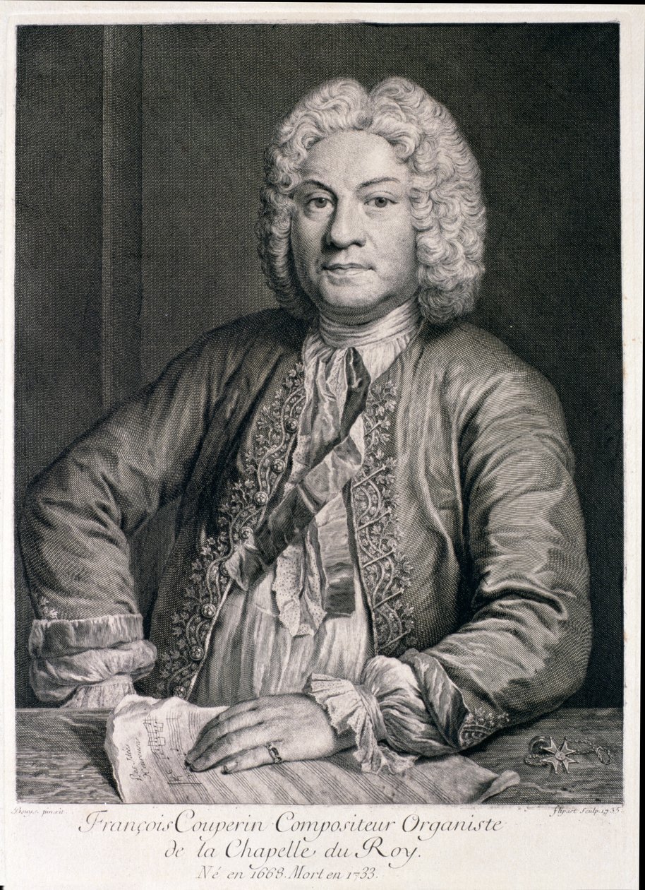 François Couperin, gravé par Flipart - Andre Bouys