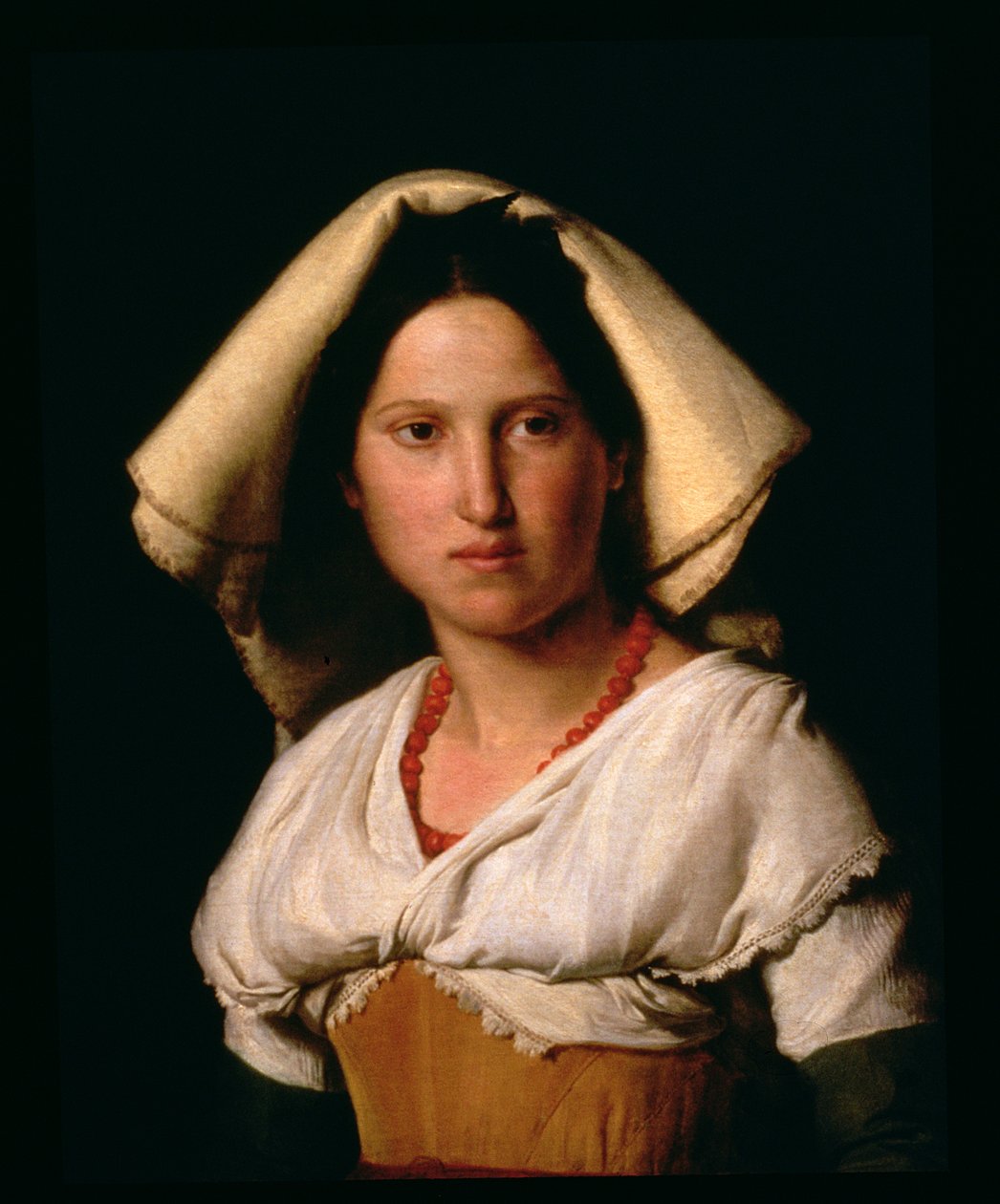 Portrait de Vittoria Caldoni ou La Jeune Italienne - Andre Jacques Victor Orsel