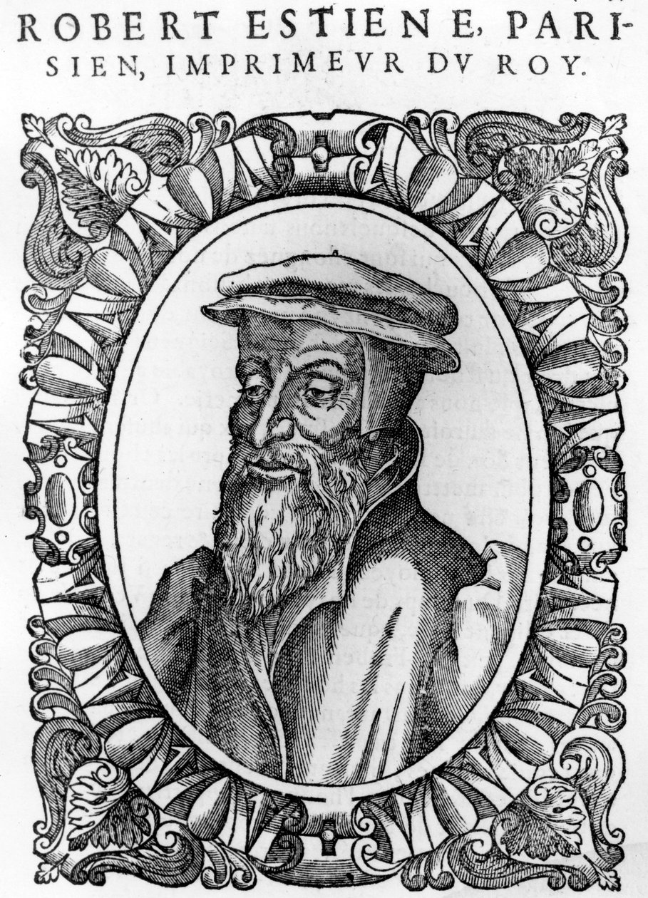 Portrait de Robert Estienne - Andre Thevet