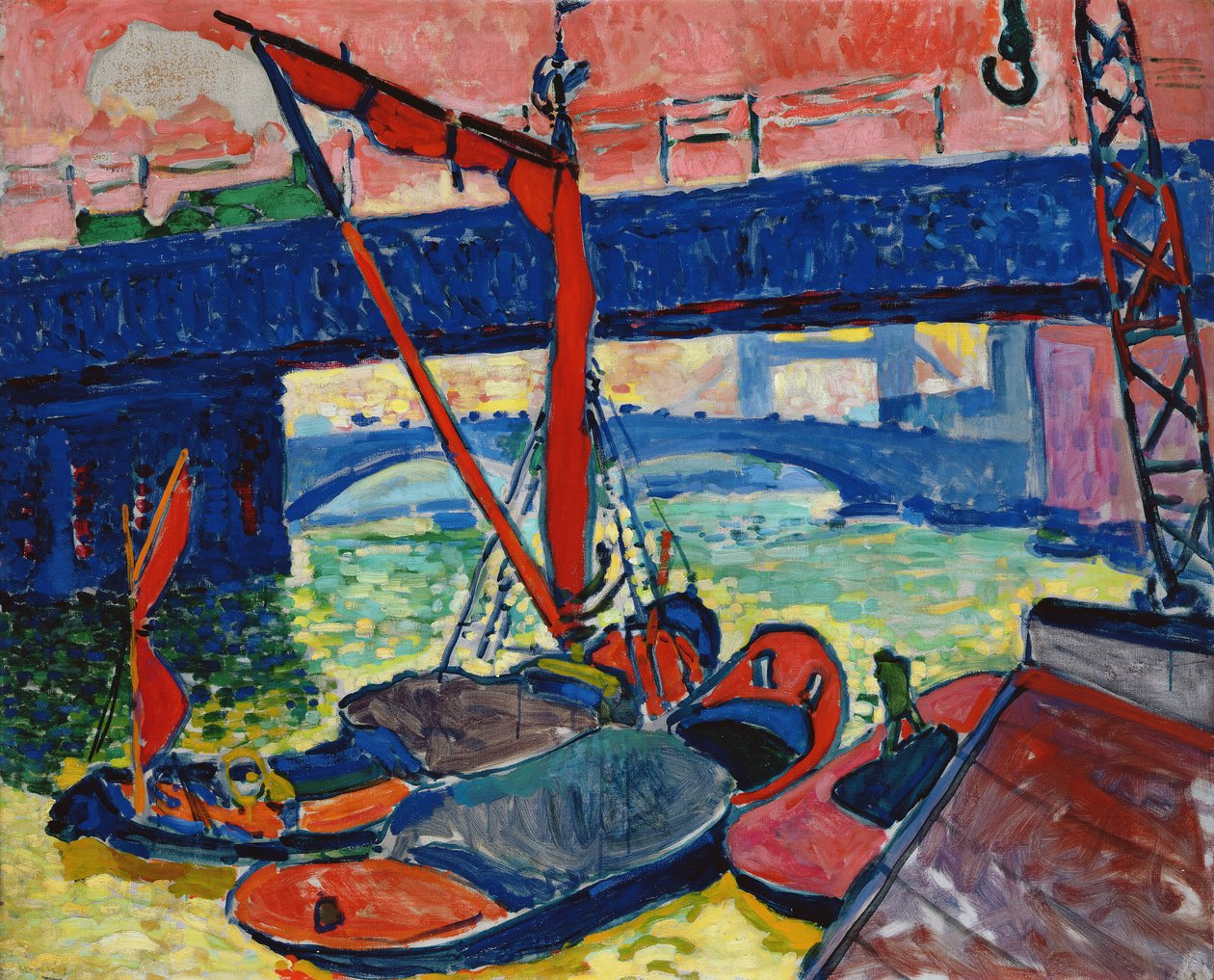 Barges sur la Tamise - Andre Derain