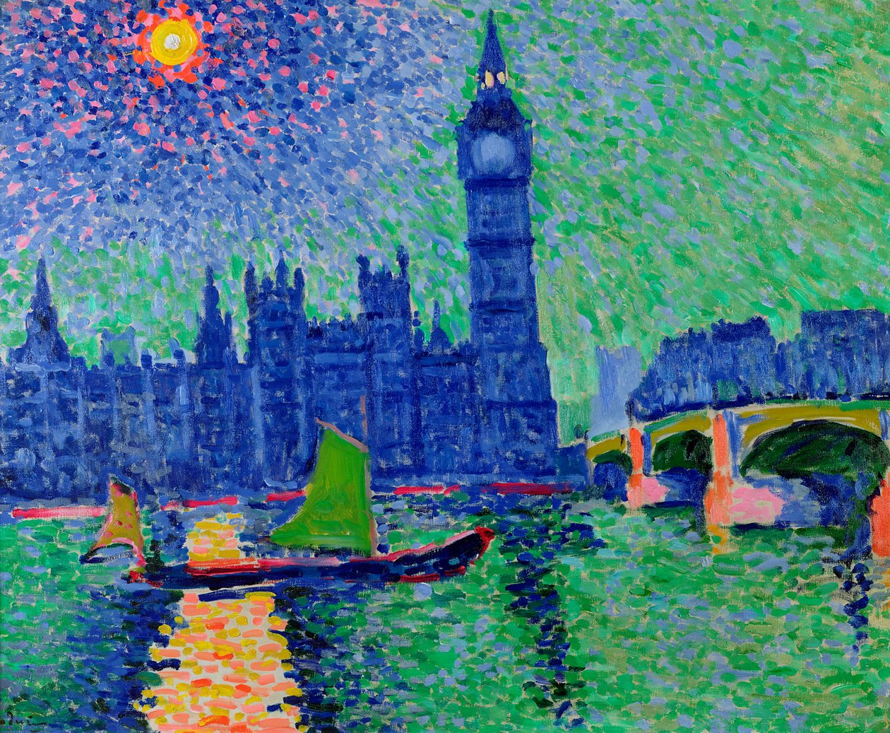 Big Ben, Londres, vers 1906-7 (huile sur toile) - Andre Derain