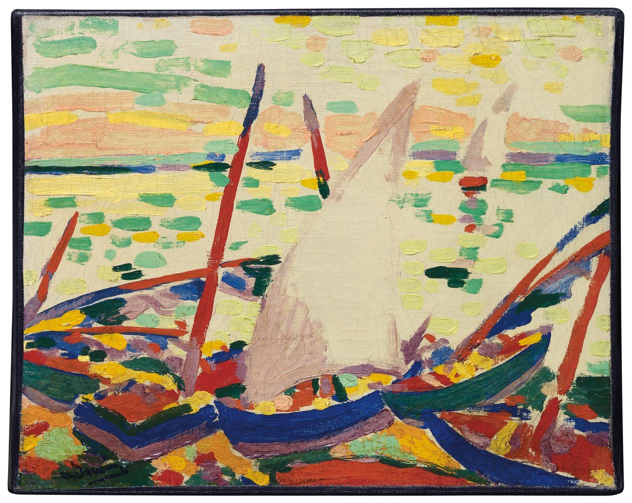 Boats on the Beach at Collioure ; Bateaux sur la plage a Collioure - Andre Derain