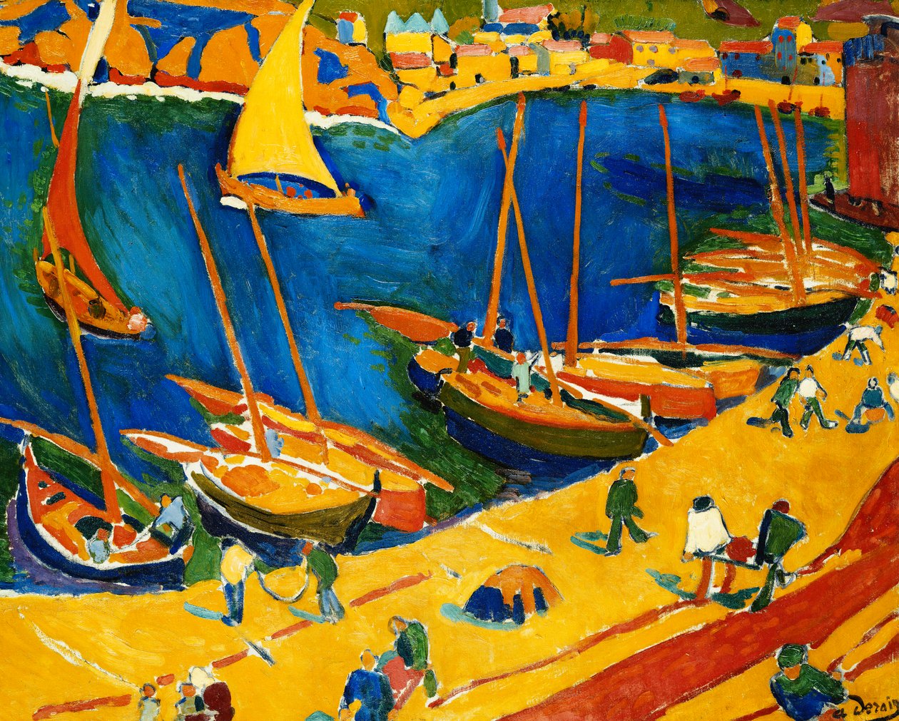 Collioure : Le port de pêche ; Collioure : Le Port de Peche - Andre Derain