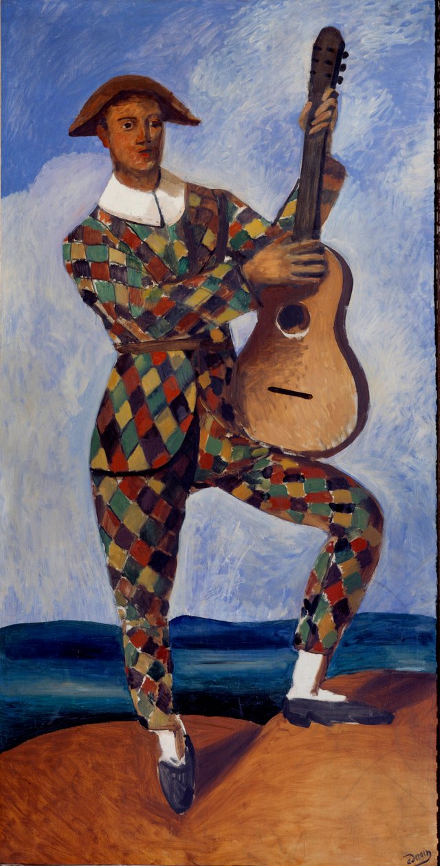 Arlequin à la guitare - Andre Derain