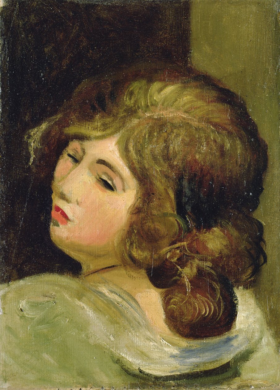 Tête de femme (huile sur toile) - Andre Derain