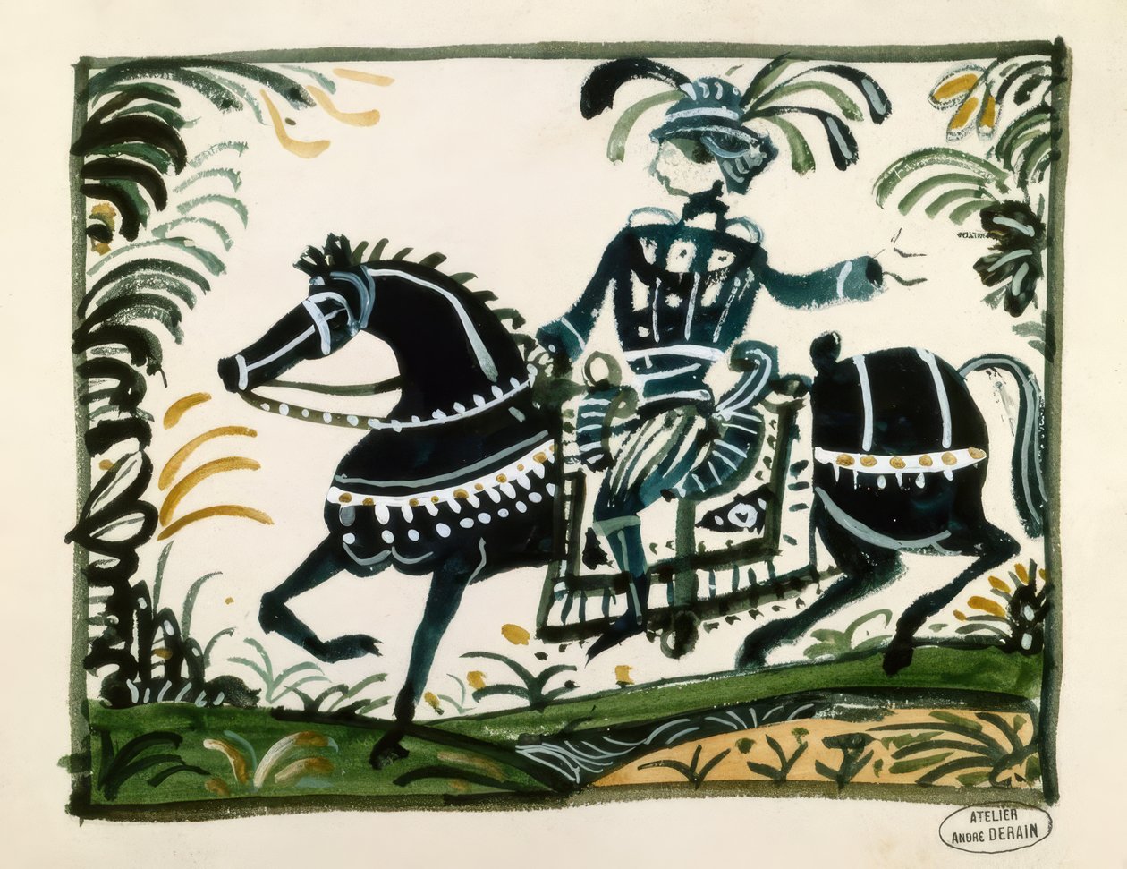 Cavalier avec panache - Andre Derain
