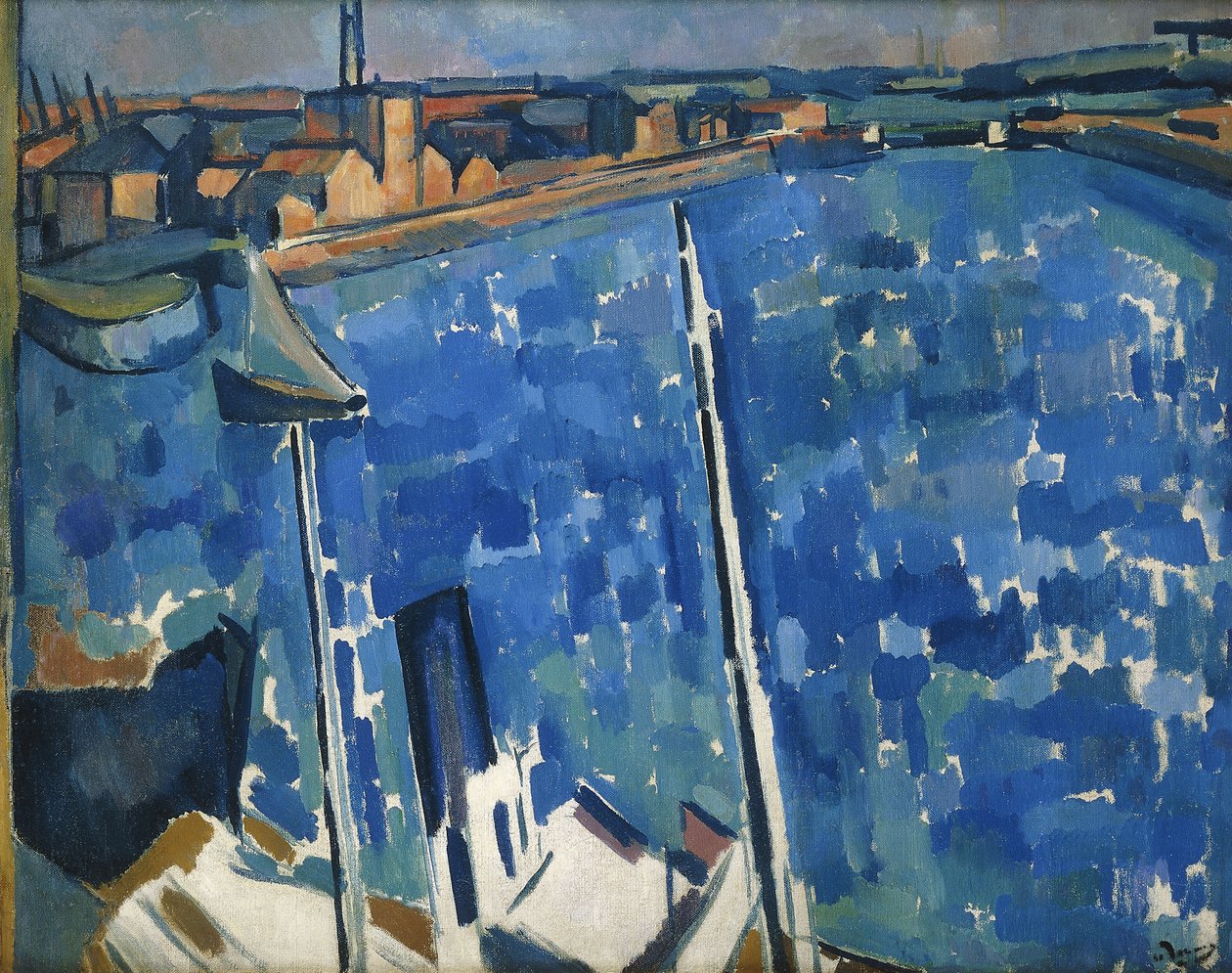 The Harbour; Le Havre, c.1906-7 (oil on canvas) - Andre Derain