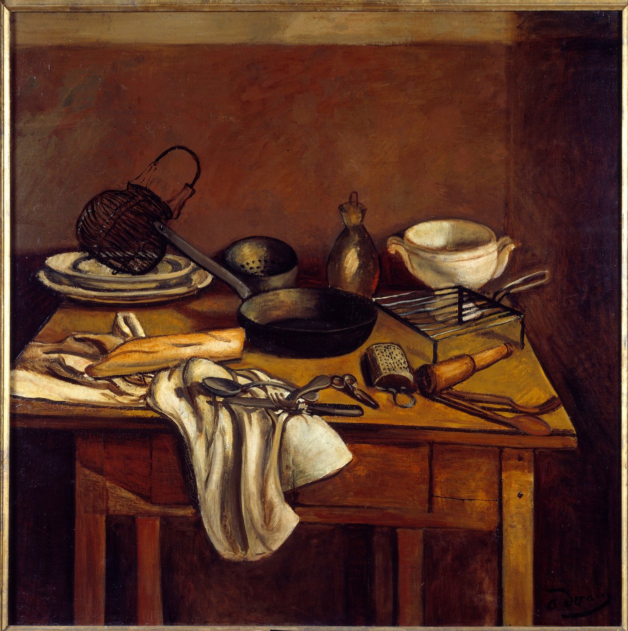 La table de cuisine, vers 1922 (huile sur toile) - Andre Derain