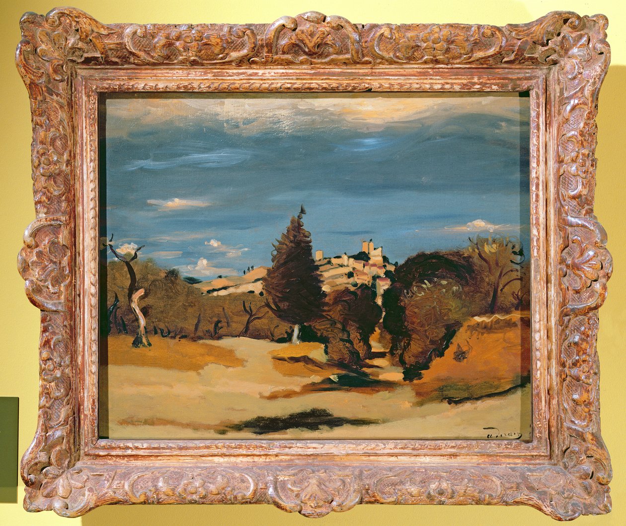 Arbres et village, vers 1932 (huile sur toile) - Andre Derain