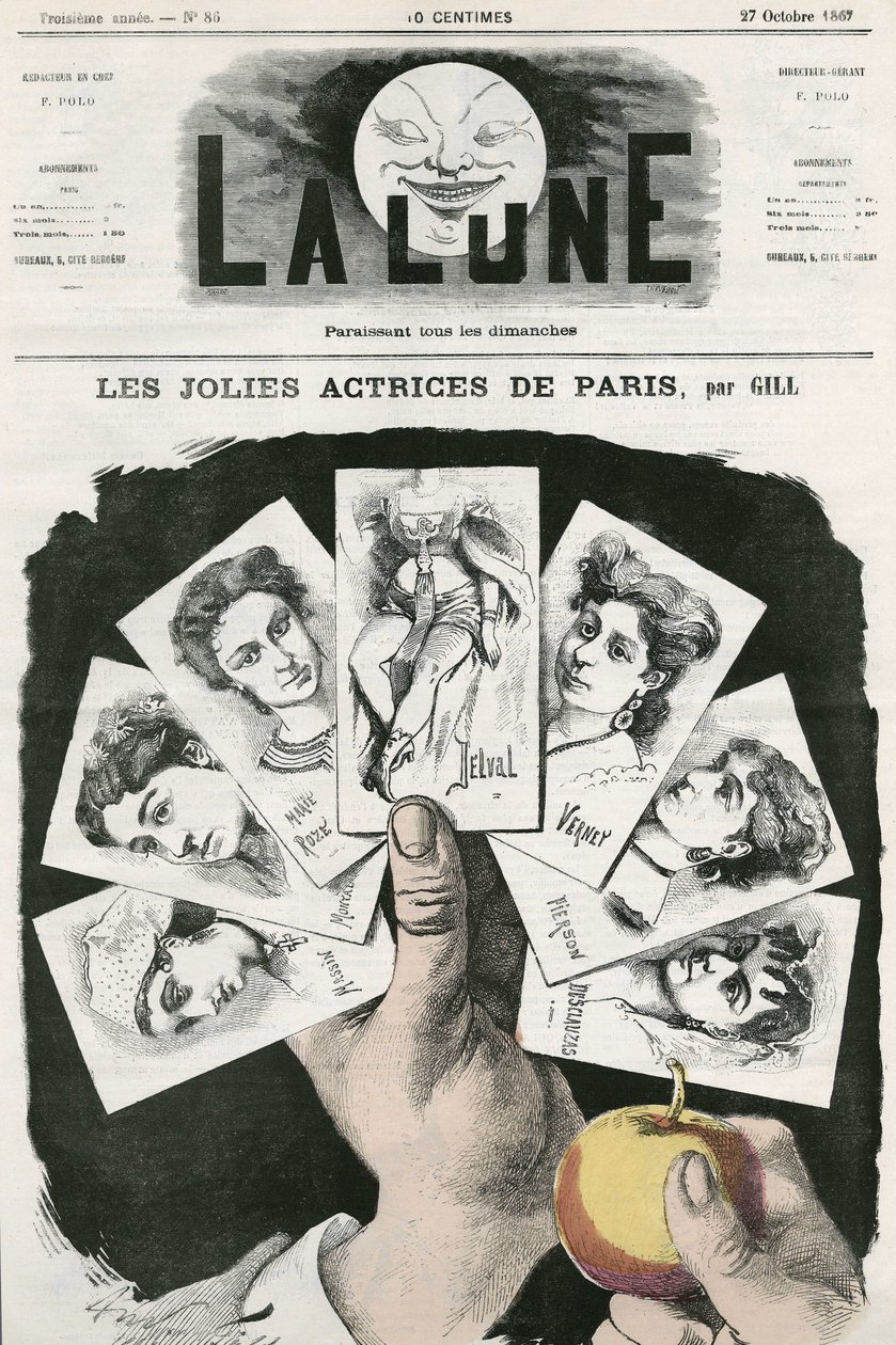 Caricature de Gill, dans "La Lune", 27 octobre - Andre Gill