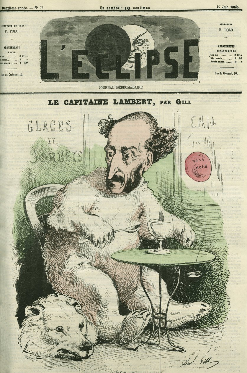 Gustave Lambert, explorateur et scientifique français. Couverture dans « L