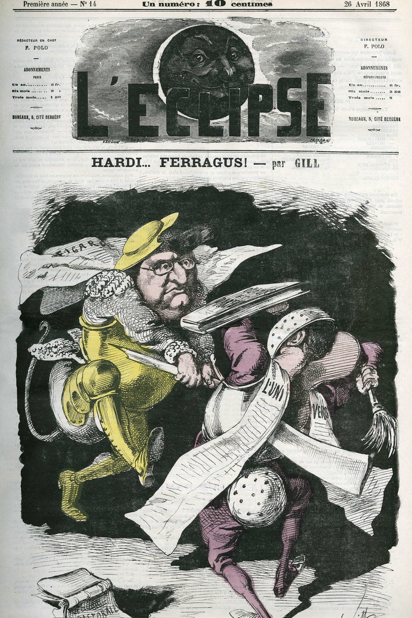 Hardi... Ferragus, illustration du "Figaro" à "L