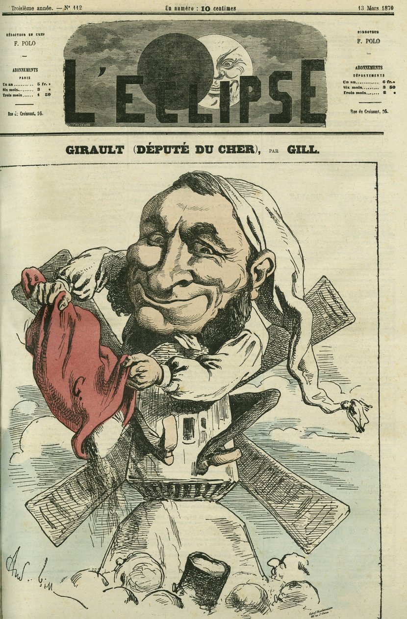 Jean Girault, meunier et homme politique français. Couverture de « L