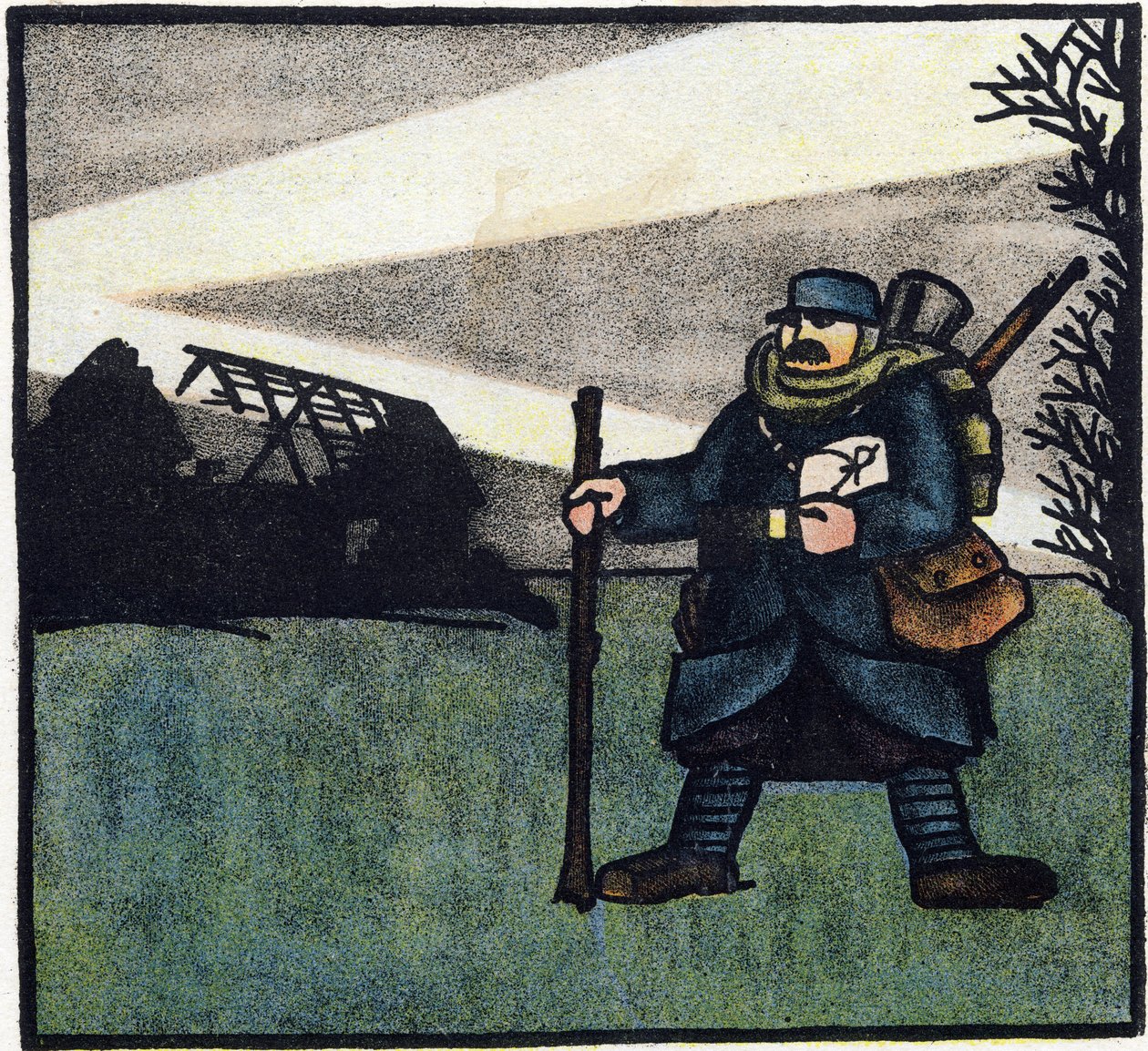 Première Guerre Mondiale 1914-1918 : Poilu. Portrait d