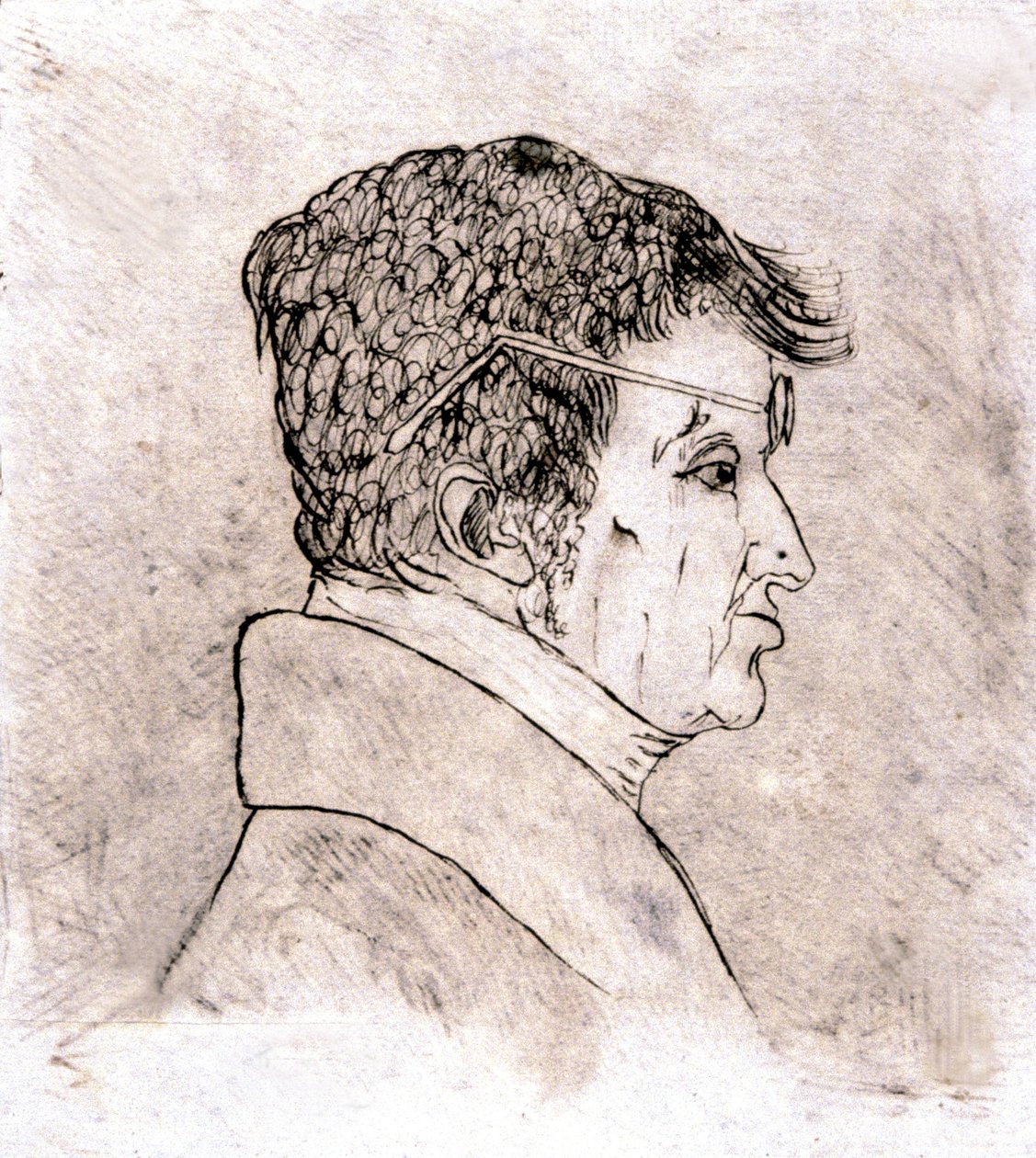 André Marie Ampère, autoportrait vers 1805-1810 (dessin) - Andre Marie Ampere