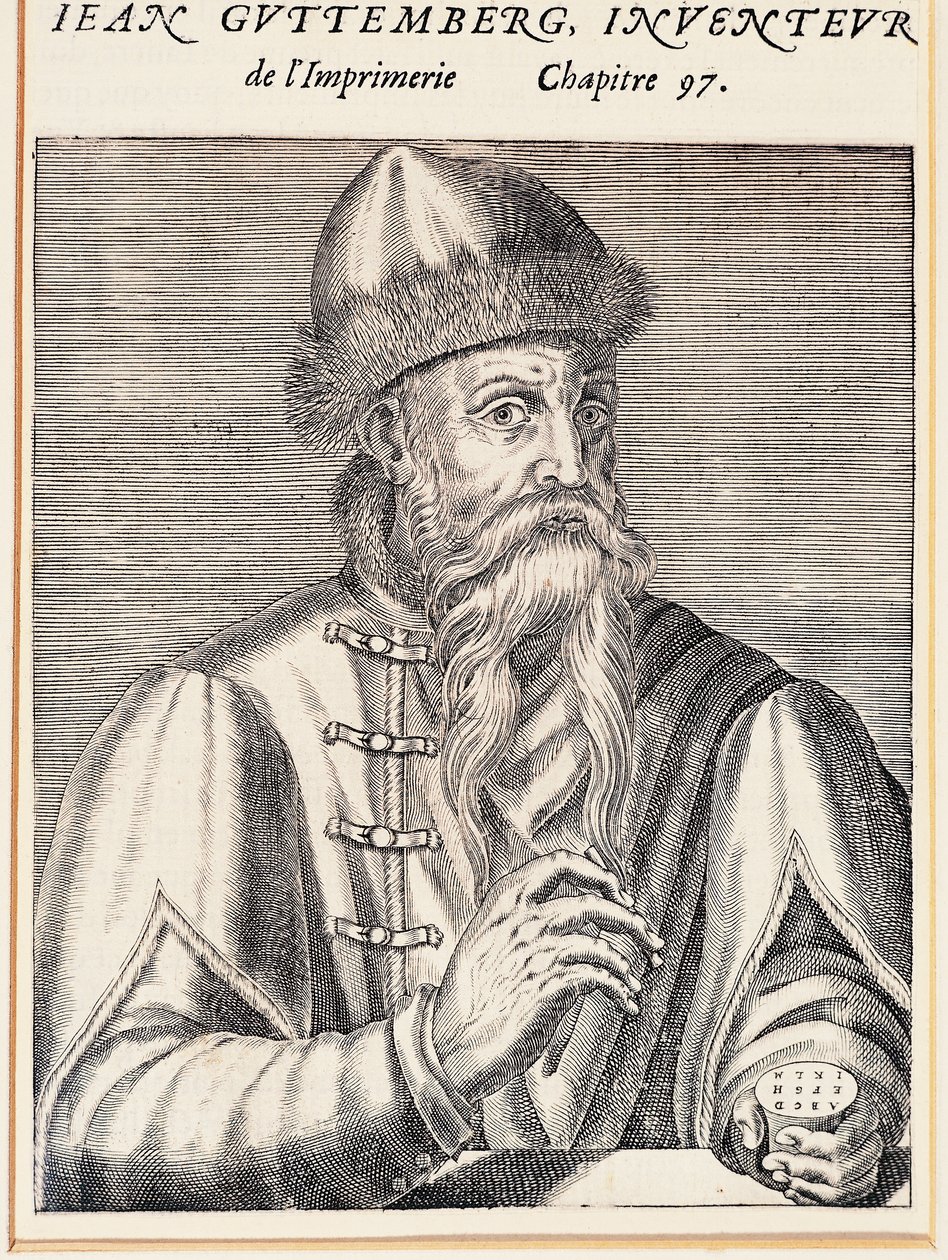 Portrait de Johann Gutenberg (Mayence, vers 1394-1399-Mayence) - Andre Thevet