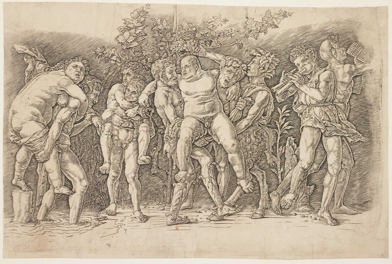 Bacchanale avec Silène, début des années 1470 - Andrea Mantegna