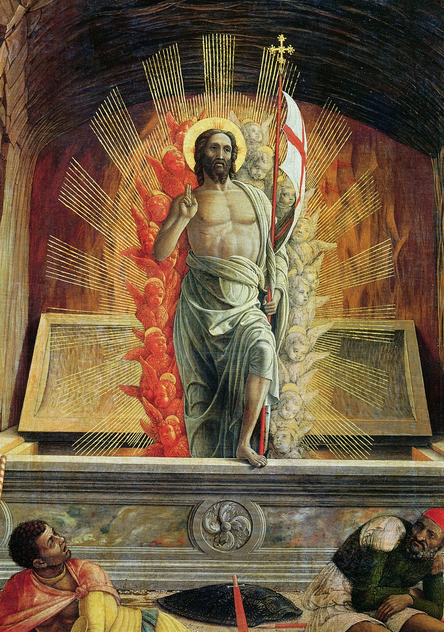 La Résurrection, panneau de prédelle droit du Retable de Saint Zénon de ...