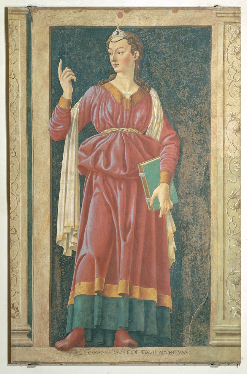 La Sibylle de Cumes, de la série Villa Carducci des hommes et femmes célèbres, c.1450 - Andrea del Castagno