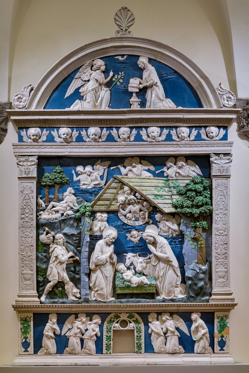 Nativité, Adoration des bergers et Annonciation - Andrea (workshop of) Della Robbia