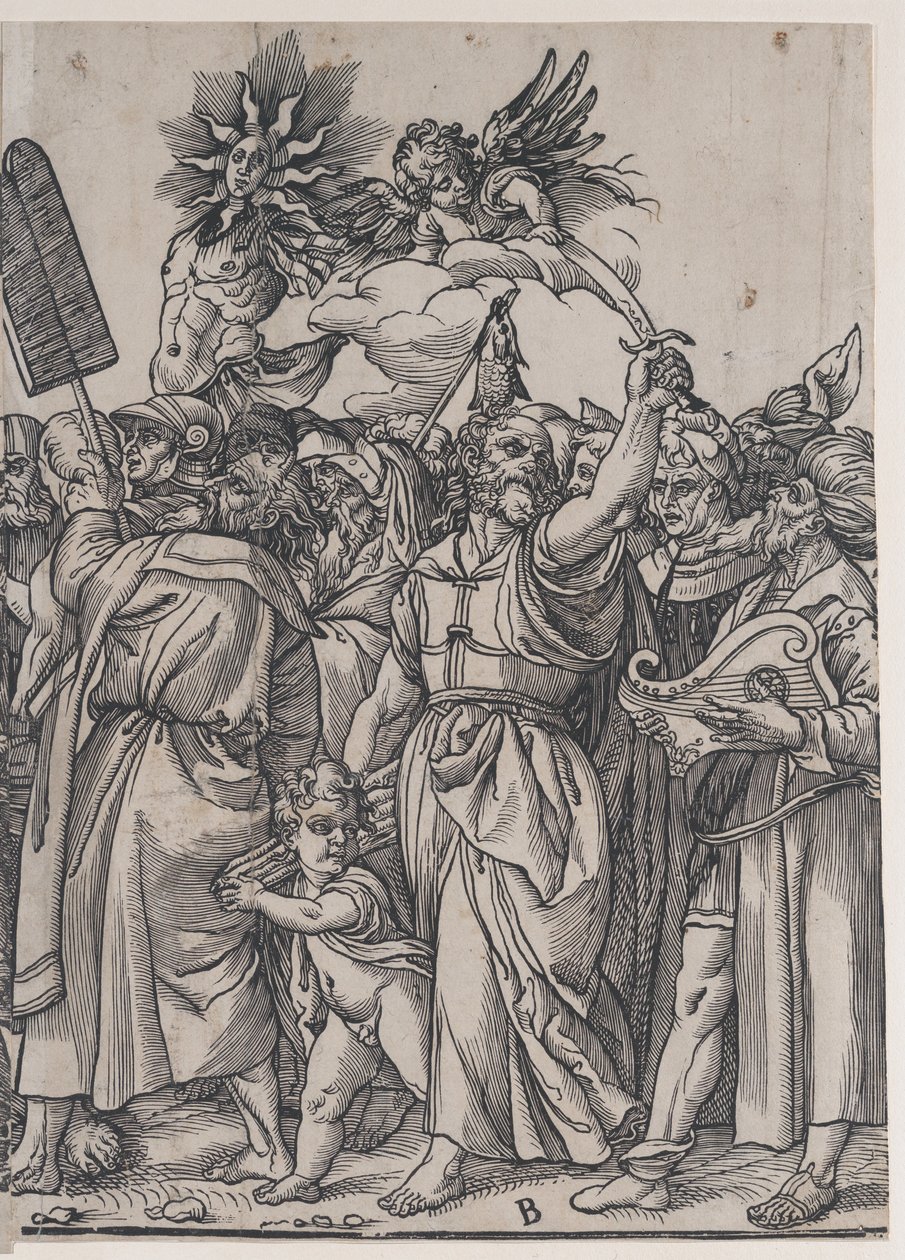Section B : Isaac, Noé et autres figures, du Triomphe du Christ - Andrea Andreani