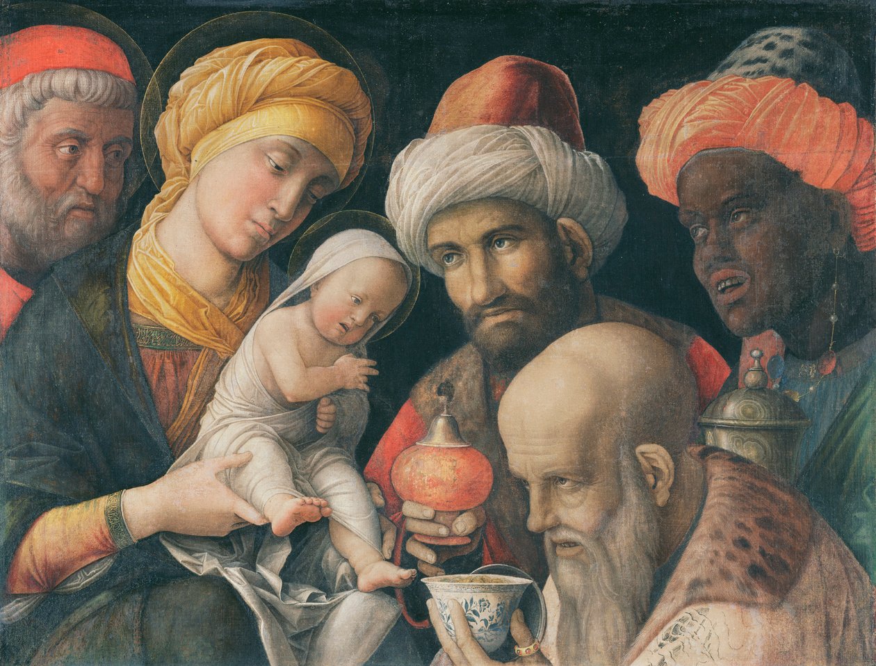 Adoration des mages, c.1495-1505 - Andrea Mantegna