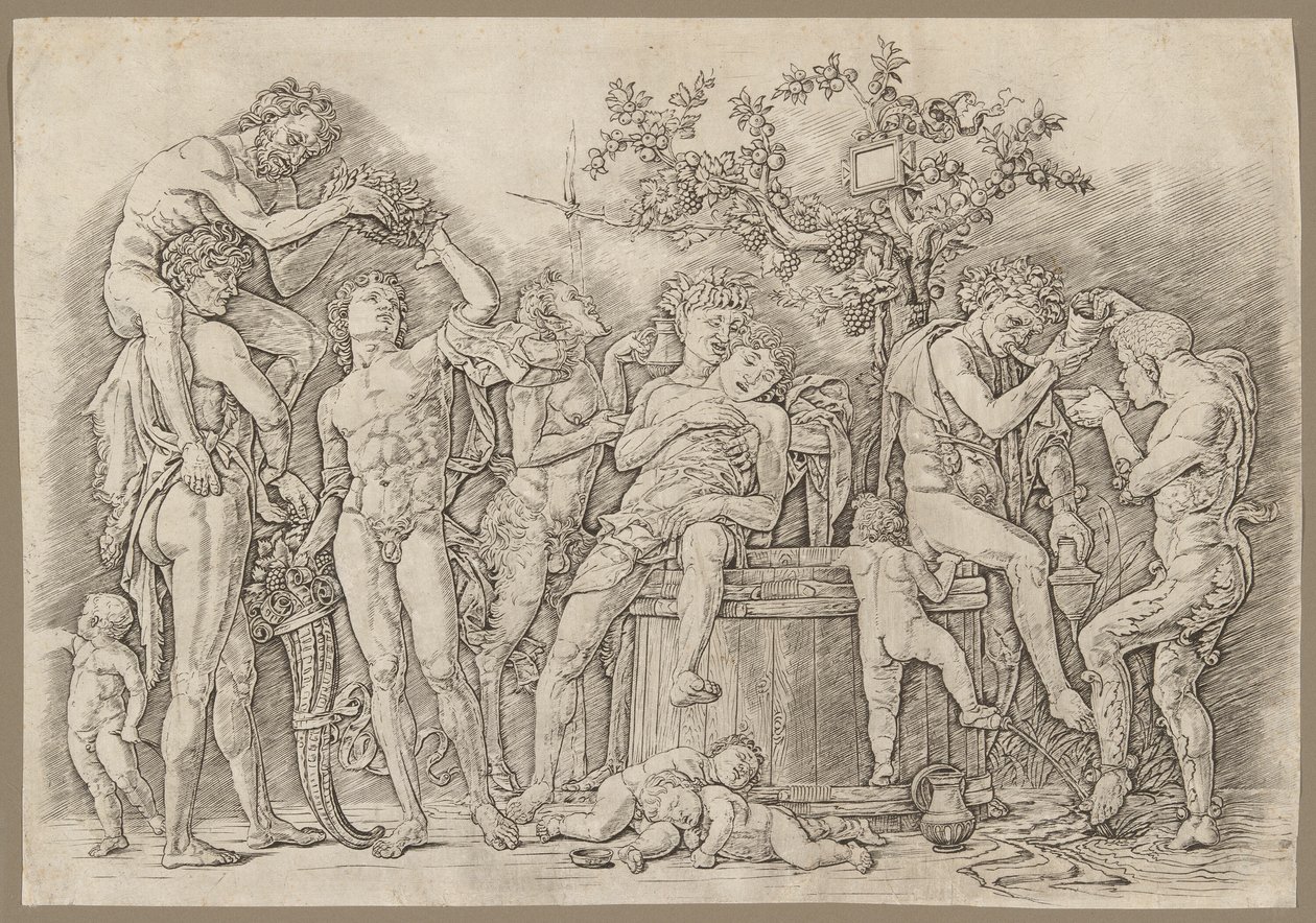 Bacchanale avec une Cuve à Vin - Andrea Mantegna