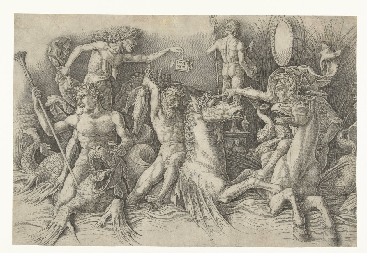 Bataille des dieux de la mer, avec l