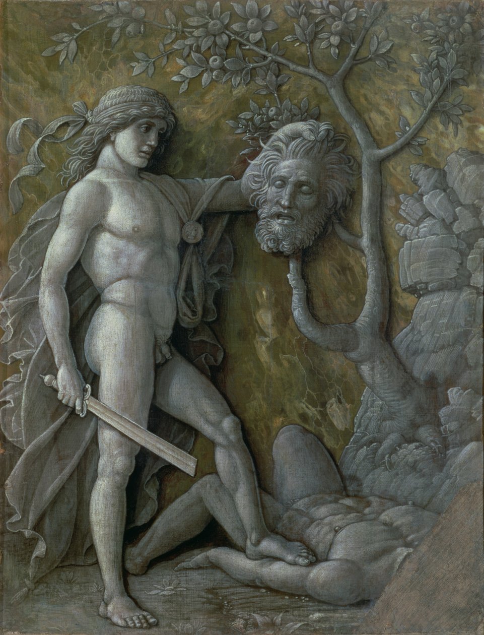 David avec la tête de Goliath, vers 1490-95 - Andrea Mantegna