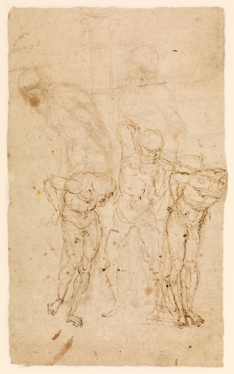Études pour le Christ à la colonne (verso), c.1460-65 - Andrea Mantegna